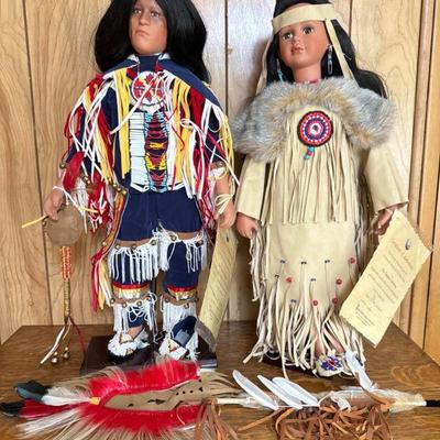 Authentic Timeless Collection Dolls by Nanci - Eagle Dancer & Lady	
