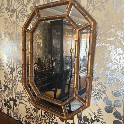 Antique wall mirror