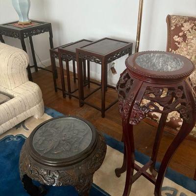 Furniture (including chairs from formal accent chairs to recliners, Baker’s racks, bookcases, various shelves, unique accent tables)