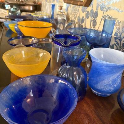 Scandinavian mid century modern glassware, crystal and decor (Orrefors, Kosta Boda)
