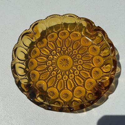 Fenton Amber “Moon & Stars” Ashtray
