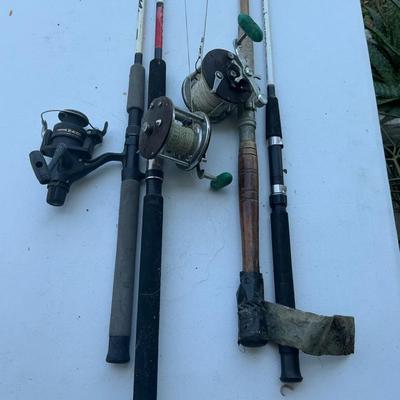 Shimano And Penn Reels With Rods
