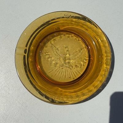Amber Eagle Cigar Ashtray