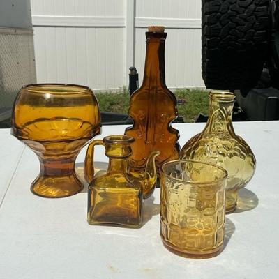 Vintage Amber Interesting Pieces