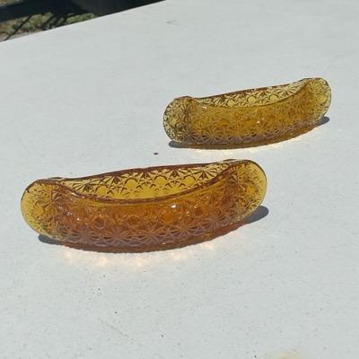 Amber Diamond Cut Canoes
