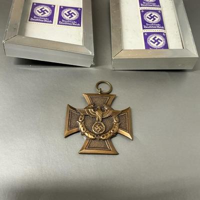 German Border Protection Long Service Award And Stamps