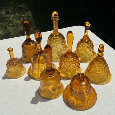 Amber Glass Bell Collection