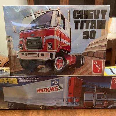 New In Box Truck and Trailer Model Kits #2