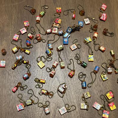 Midcentury Miniature Advertising Keychain Charms 