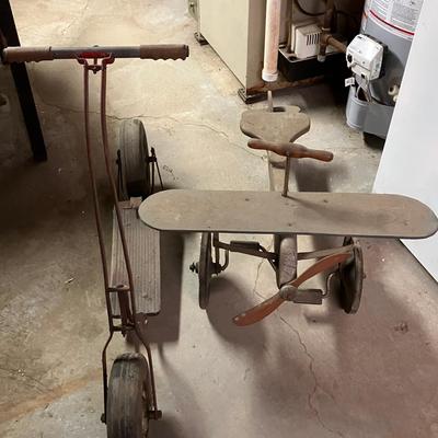 Wooden Ride-On Airplane Toy and Scooter