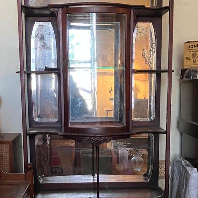 Antique Etagere Display Curio Cabinet