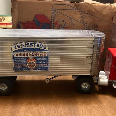 Vintage Smith Miller Teamsters Union Service Semi Truck with Original Box 