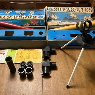 1968 Mattel Super-Eyes Telescopes