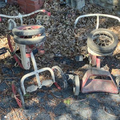 2 Vintage Tricycles
