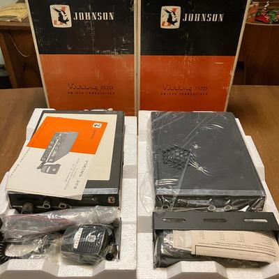 2 Johnson Viking 352D AM/SSB CB Radios with Original Boxes