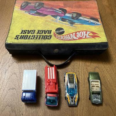 Vintage Redline Hot Wheels with Case