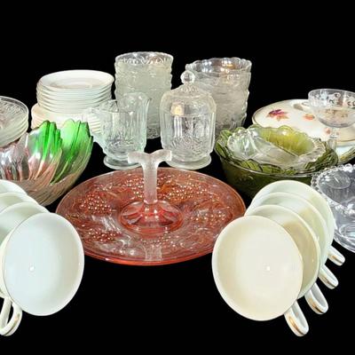 Carnival, Red Depression, Royal Worcester, Westmoreland, Candlewick, Noritake - Wow, This Lot Has It All!