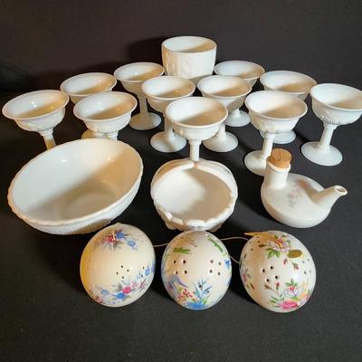 Milk Glass… WestMoreland, FTD, Etc … Nice Pieces!