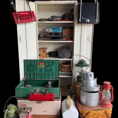 Vintage Camping Adventure Awaits! Coleman Stove, Lanterns & More!