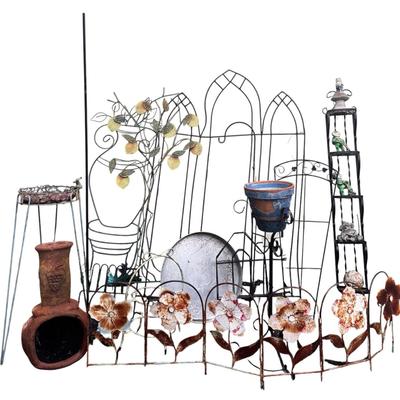 Charming Garden Decor & Trellis Collection - Add Flair to Your Yard!