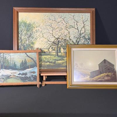 Landscape Vintage Art by Dahlberg, Leur-style and Bryant