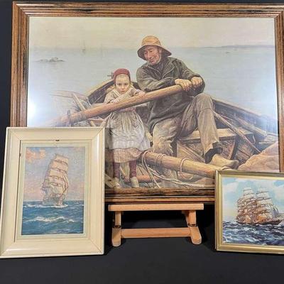 THE HELPING HAND Print in Winslow Homer Style