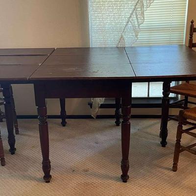 Beautiful Classic Drop Leaf Dining Set - Timeless to Last for Generations!