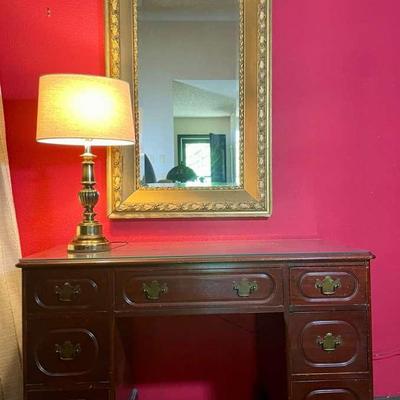 MCM Desk Honduras Mahogany - Built To Last!