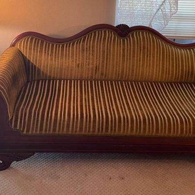 Elegant Victorian Style Sofa w/ MCM Accent Pieces