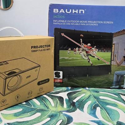 Outdoor Projector and Inflatable Screen 