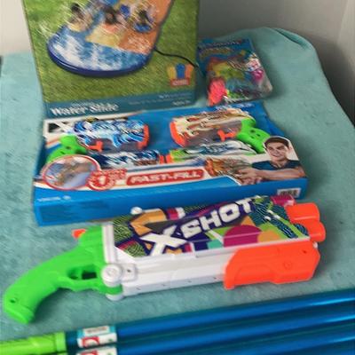 Water Slide and Water Toys 