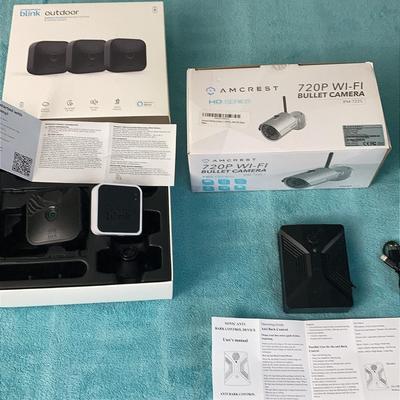 Outdoor Home Security Cameras & Dog Barking Control Device 