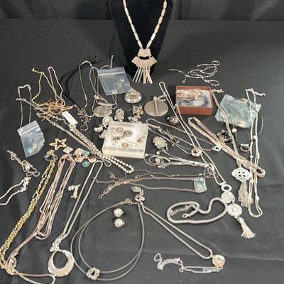 Silver Tone Jewelry Collection | Necklaces, Pendants & More | Including Brighton