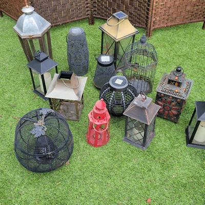 Set of Outdoor Lanterns | Decorative Solar & Electric Lanterns for Garden or Patio