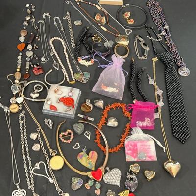 Heart Jewelry Collection Including Brighton Pieces