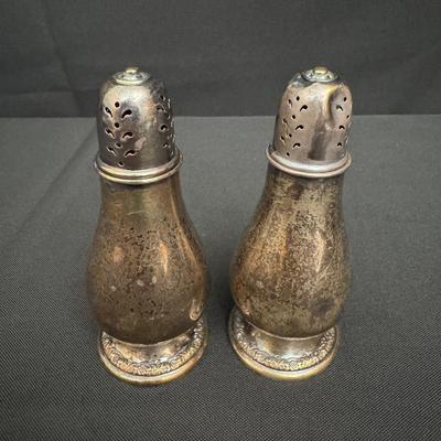 International Sterling Salt & Pepper Shakers – Prelude Pattern S118 | Total Weight 4.3 oz