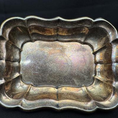 Gorham Sterling Silver Dish | Windsor Pattern | Rectangular Scalloped Tray | X958B | 4.6oz