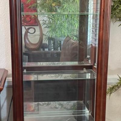 Pulaski Six Tier Curio Cabinet with Glass Shelves