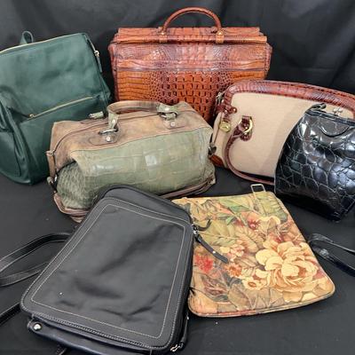 Designer Leather & Fabric Purse Lot | Brahmin, Marco Buggiani, Christian Lacroix & More | 7 Bags