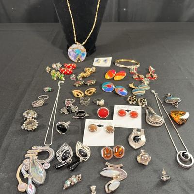 Jeweled, Stone & Enamel Jewelry Collection | Includes Swarovski Bracelet 