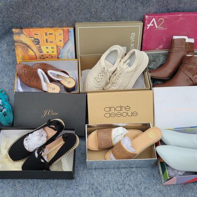 Lot of 8 Pairs | Women's Shoes Size 11–12 | J.Crew, Katy Perry, André Assous, A2, Dolce Vita