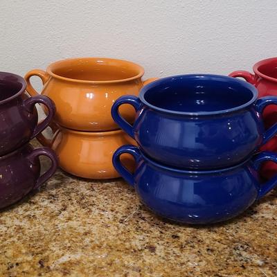 Colorful Crocks - Souper Set Of Double-Handled Bowls From World Market 