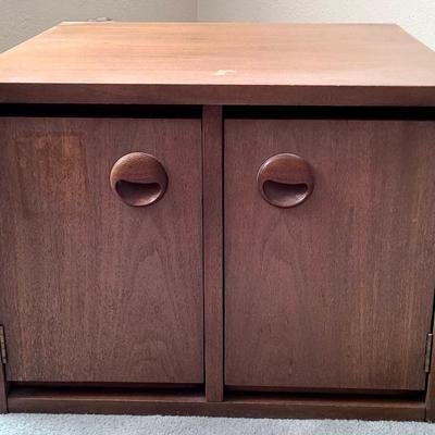Small Wooden Media Cabinet 