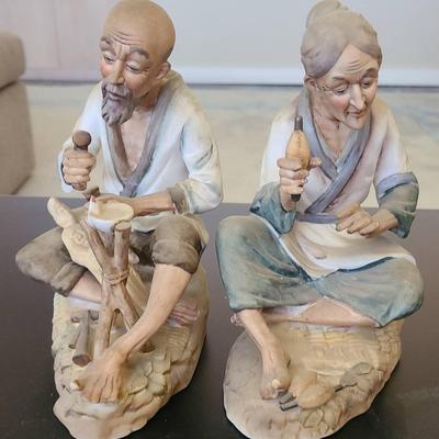 Set Of Two Porcelain Figures By Ardco Mid 20th Century