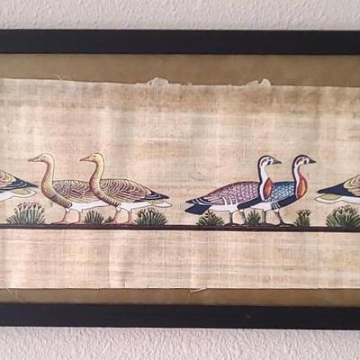 Alzahed Painting On Paypurs Of Geese