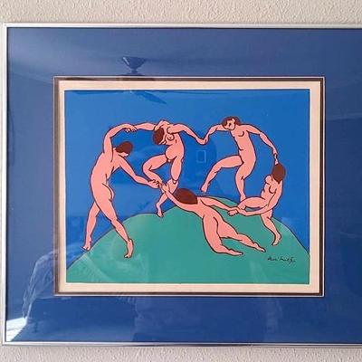 Henri Matisse Colored Lithograph "The Dancers"