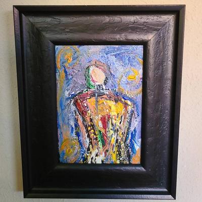 Acrylic On Canvas By Nestor Citrion Titled "Adele"