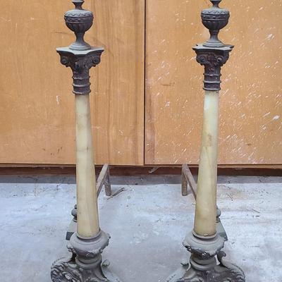 Awesome Andirons - Stone And Steel Fireplace Enhancements 