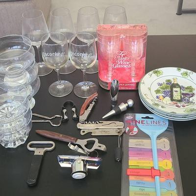 Get The Party Going With These Wine and Buffet Accessories -Glasses, Cheese Plates, Snack Dishes