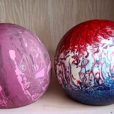 Bowl A Strike with These Colorful Bowling Ball Bookends